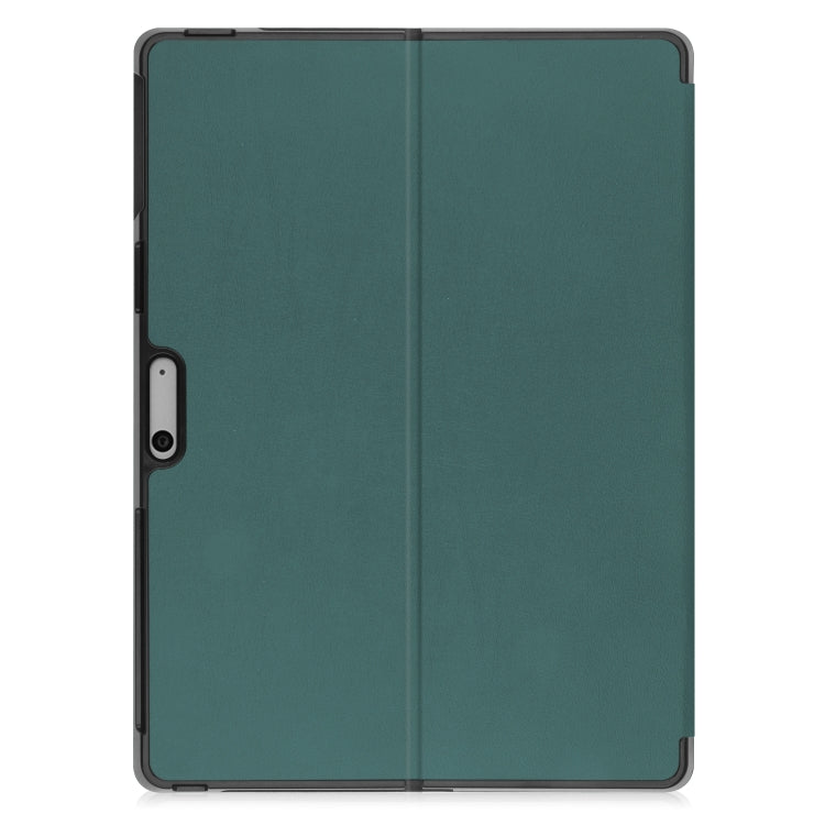 For Microsoft Surface Pro 9 Custer Pure Color Holder Leather Tablet Case(Green) - free shipping - PMC TechLife - Order now!