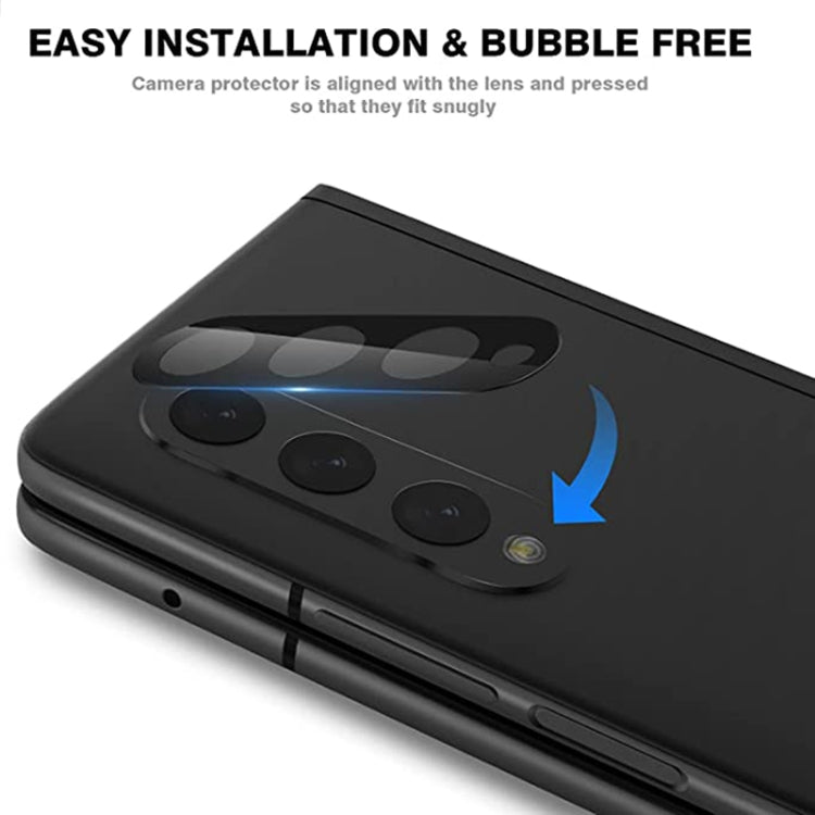 For Samsung Galaxy Z Fold3 5G Integrated Rear Camera Lens Tempered Glass Film(Black) - free shipping - PMC TechLife - Order now!