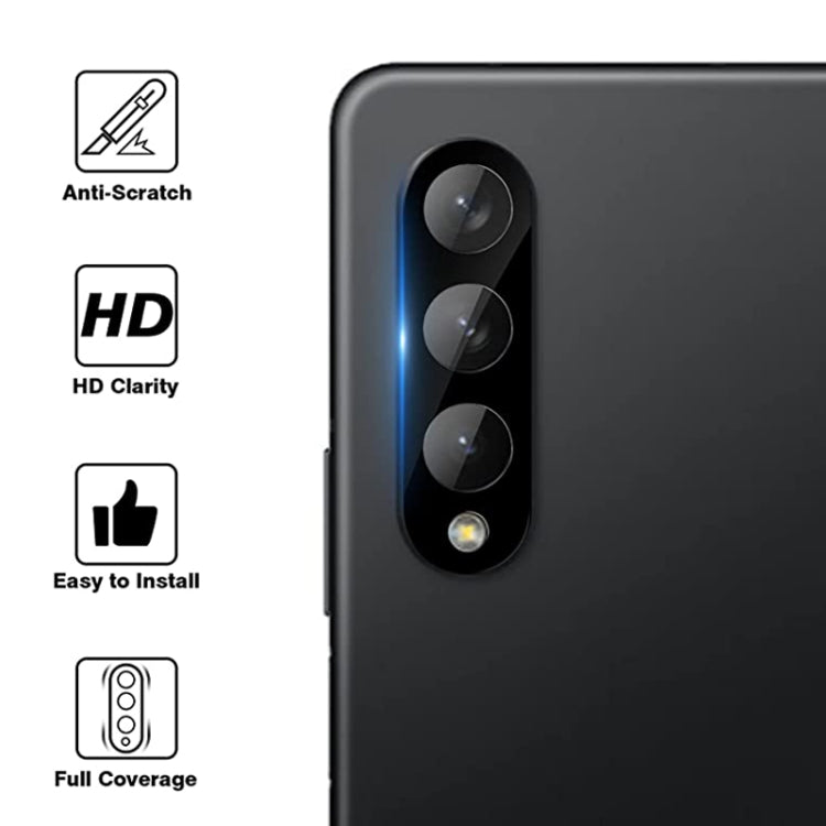 For Samsung Galaxy Z Fold3 5G Integrated Rear Camera Lens Tempered Glass Film(Black) - free shipping - PMC TechLife - Order now!