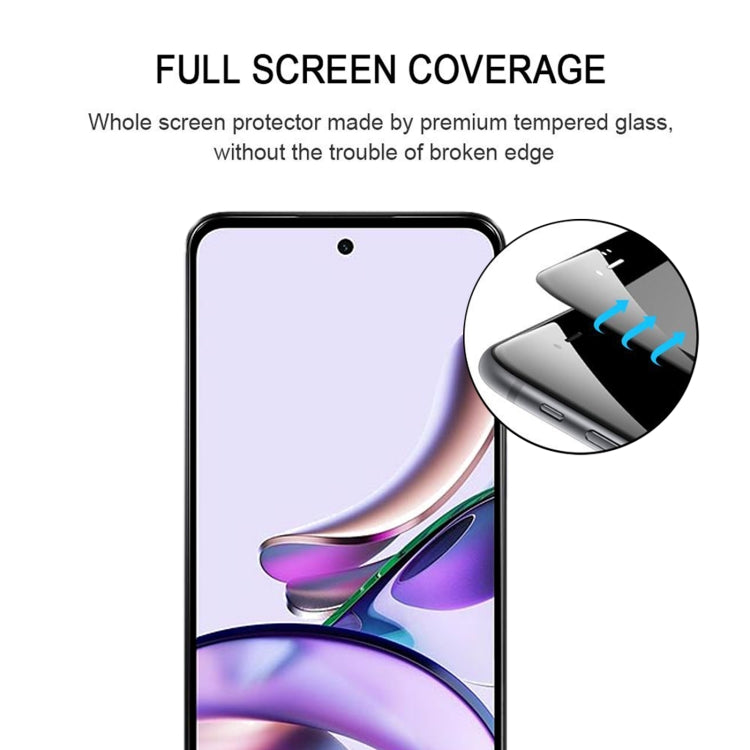 For Motorola Moto G13 Full Glue Full Cover Screen Protector Tempered Glass Film - free shipping - PMC TechLife - Order now!