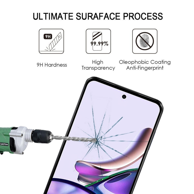 For Motorola Moto G13 Full Glue Full Cover Screen Protector Tempered Glass Film - Motorola Tempered Glass by PMC Jewellery | Online Shopping South Africa | PMC Jewellery