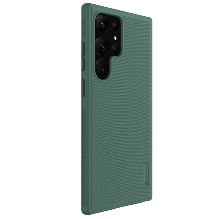 For Samsung Galaxy S23 Ultra 5G NILLKIN Super Frosted Shield Pro PC + TPU Phone Case(Green) - Galaxy S23 Ultra 5G Cases by NILLKIN | Online Shopping South Africa | PMC Jewellery