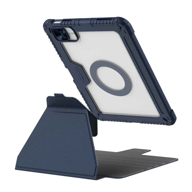 For iPad 2025 / 2022 NILLKIN Bumper Snapsafe Multifunctional Leather Tablet Case with Pen Slot(Blue) - iPad 2025 / 2022 Cases by NILLKIN | Online Shopping South Africa | PMC Jewellery | Buy Now Pay Later Mobicred