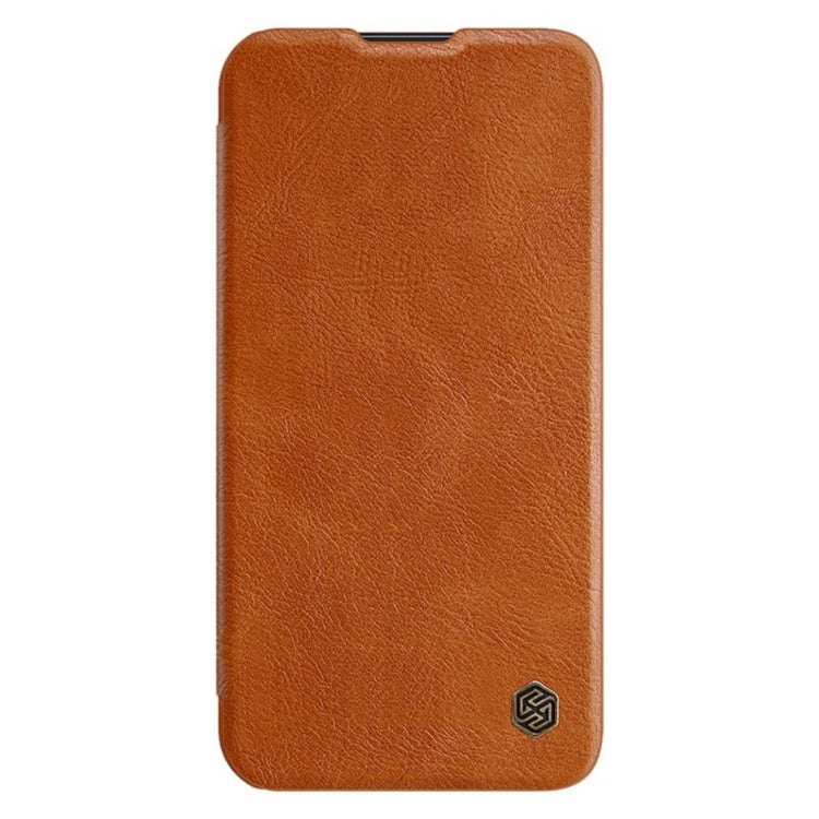 For Samsung Galaxy S23+ 5G NILLKIN QIN Series Pro Sliding Camera Cover Design Leather Phone Case(Brown) - Galaxy S23+ 5G Cases by NILLKIN | Online Shopping South Africa | PMC Jewellery