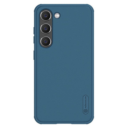 For Samsung Galaxy S23+ 5G NILLKIN Super Frosted Shield Pro PC + TPU Phone Case(Blue) - Galaxy S23+ 5G Cases by NILLKIN | Online Shopping South Africa | PMC Jewellery | Buy Now Pay Later Mobicred