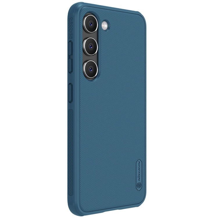 For Samsung Galaxy S23+ 5G NILLKIN Super Frosted Shield Pro PC + TPU Phone Case(Blue) - Galaxy S23+ 5G Cases by NILLKIN | Online Shopping South Africa | PMC Jewellery | Buy Now Pay Later Mobicred