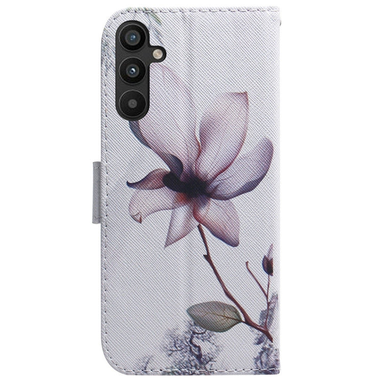 For Samsung Galaxy A54 5G Coloured Drawing Flip Leather Phone Case(Magnolia) - free shipping - PMC TechLife - Order now!