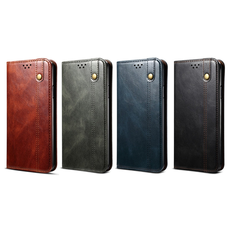 For OnePlus 11R Oil Wax Crazy Horse Texture Leather Phone Case(Brown) - OnePlus Cases by PMC Jewellery | Online Shopping South Africa | PMC Jewellery