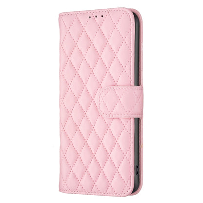 For Motorola Moto G73 5G Diamond Lattice Wallet Leather Flip Phone Case(Pink) - Motorola Cases by PMC Jewellery | Online Shopping South Africa | PMC Jewellery