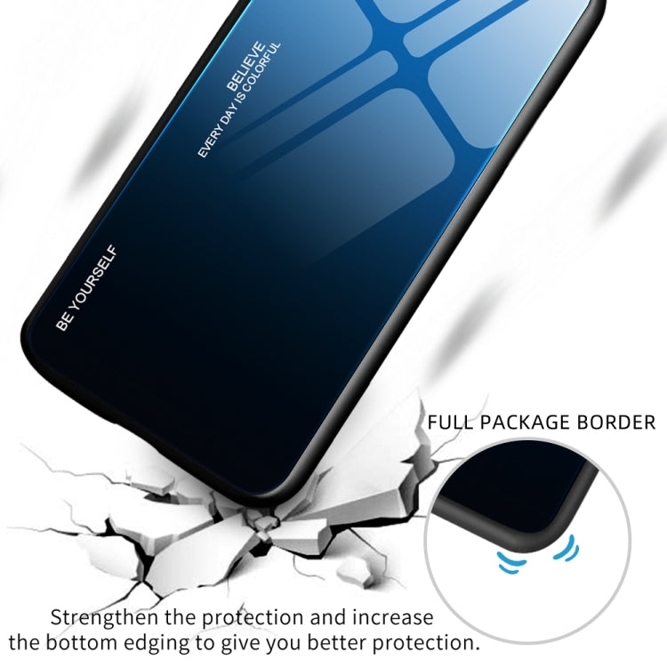 For Samsung Galaxy A54 5G Gradient Color Glass Phone Case(Blue Black) - free shipping - PMC TechLife - Order now!