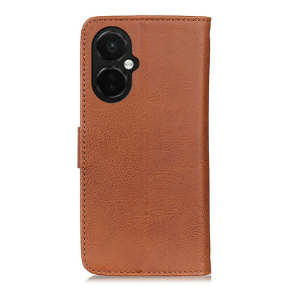 For OnePlus Nord CE 3 Lite KHAZNEH Cowhide Texture Flip Leather Phone Case(Brown) - OnePlus Cases by PMC Jewellery | Online Shopping South Africa | PMC Jewellery