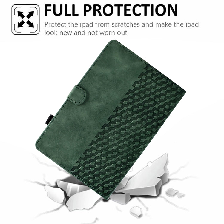 For Samsung Galaxy Tab A7 Lite T220 / T225 Rhombus Embossed Leather Tablet Case(Green) - free shipping - PMC TechLife - Order now!