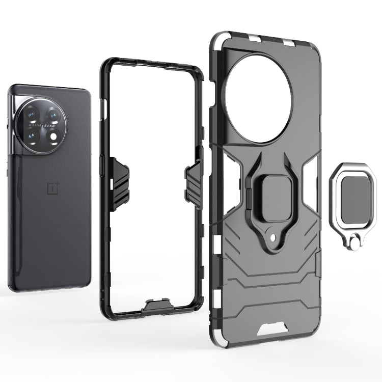 For OnePlus 11 5G Magnetic Ring Holder PC + TPU Phone Case(Black) - free shipping - PMC TechLife - Order now!