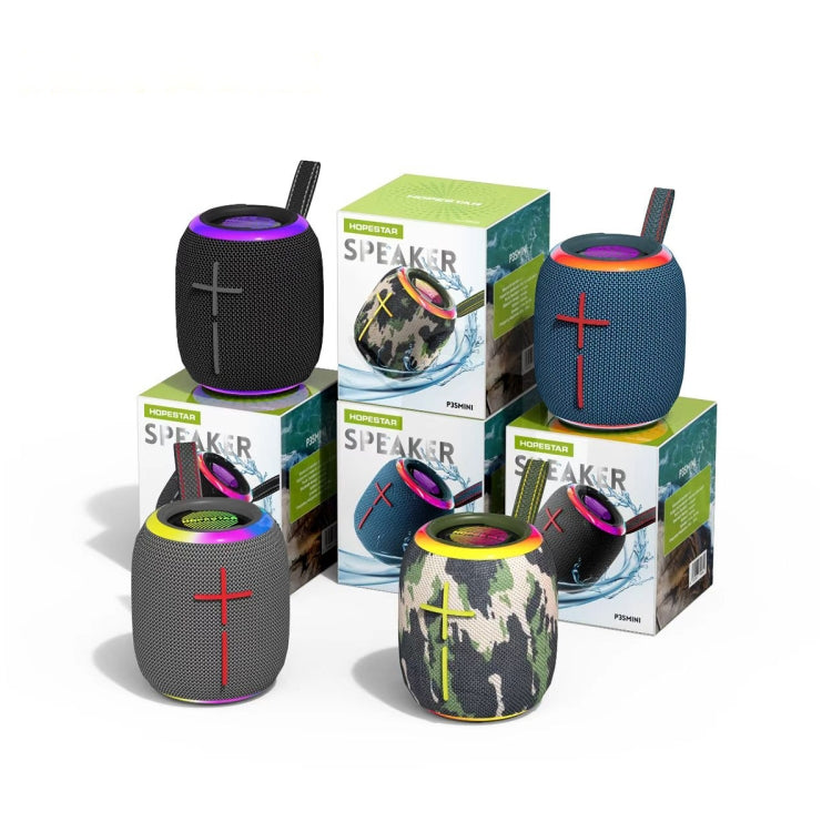 HOPESTAR P35 mini 10W Outdoor IPX7 Waterproof TWS Bluetooth Speaker(Camouflage) - free shipping - PMC TechLife - Order now!