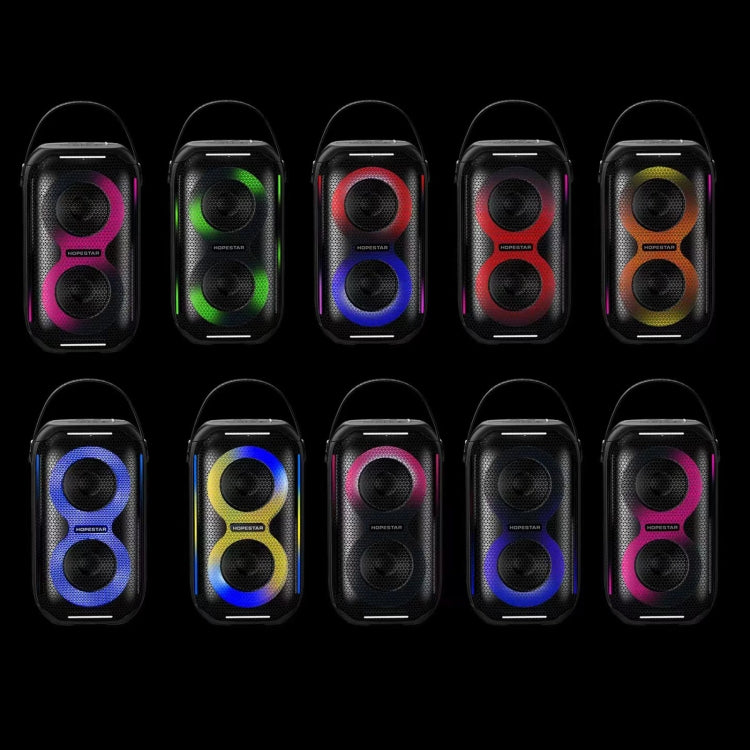 HOPESTAR Party200 mini Portable Tone Pulse RGB Light Bluetooth Speaker(Black) - Waterproof Speaker by HOPESTAR | Online Shopping South Africa | PMC Jewellery | Buy Now Pay Later Mobicred