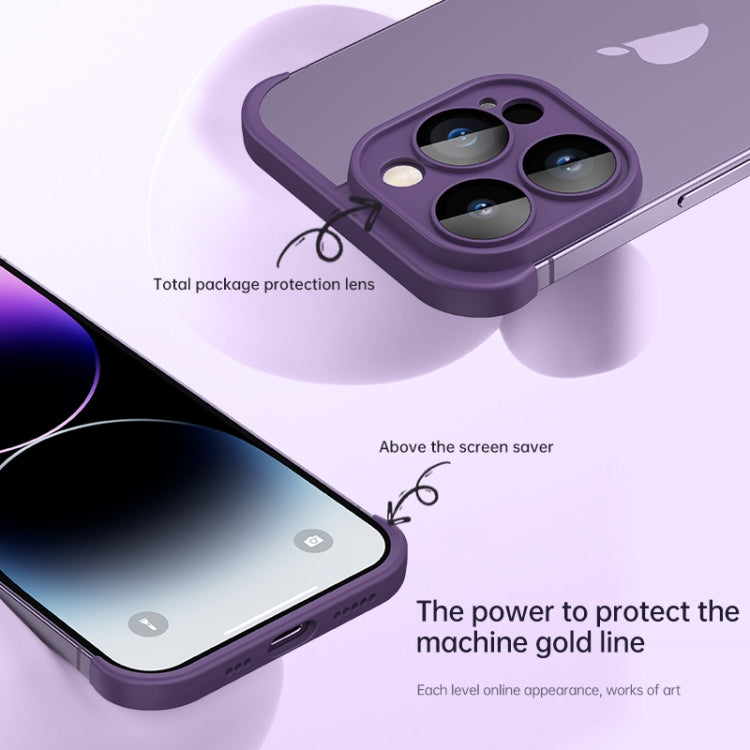 For iPhone 14 Pro Four Corners + Camera TPU Phone Protective Frame(Blue) - iPhone 14 Pro Cases by PMC TechLife | Online Shopping South Africa | PMC TechLife