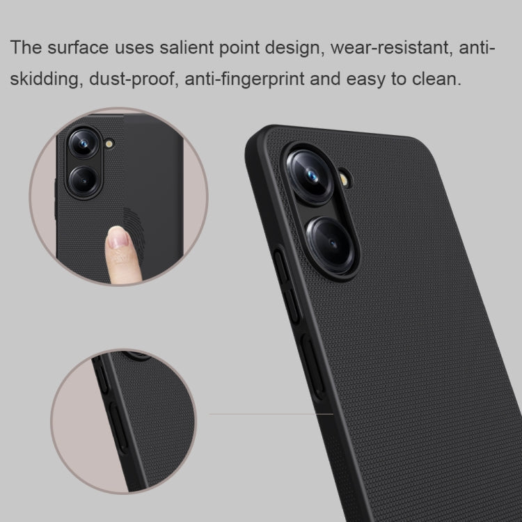 For Realme 10 Pro 5G NILLKIN Frosted PC Phone Case(Black) - Realme 10 Pro Cases by NILLKIN | Online Shopping South Africa | PMC Jewellery