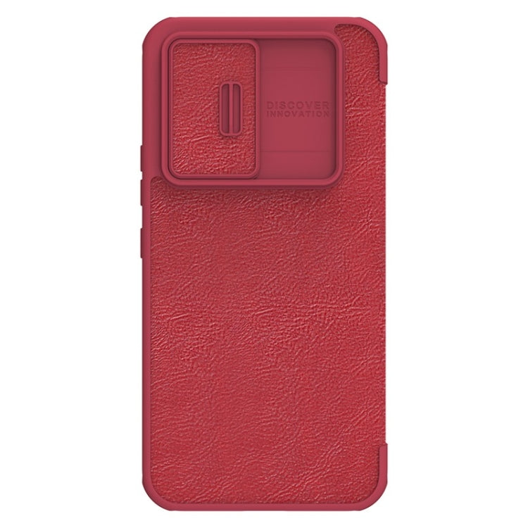 For Samsung Galaxy A54 5G NILLKIN QIN Series Pro Sliding Camera Cover Design Leather Phone Case(Red) - Galaxy Phone Cases by NILLKIN | Online Shopping South Africa | PMC Jewellery