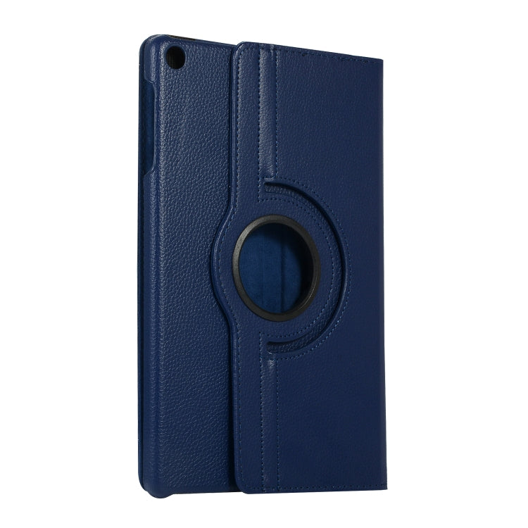 For Huawei Matepad SE 10.4 360 Degree Rotation Litchi Texture Tablet Leather Case(Dark Blue) - Huawei Cases by PMC Jewellery | Online Shopping South Africa | PMC Jewellery