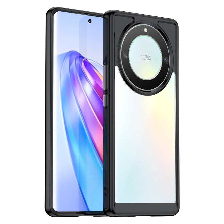 For Honor X9A Colorful Series Acrylic + TPU Phone Case(Black) - free shipping - PMC TechLife - Order now!