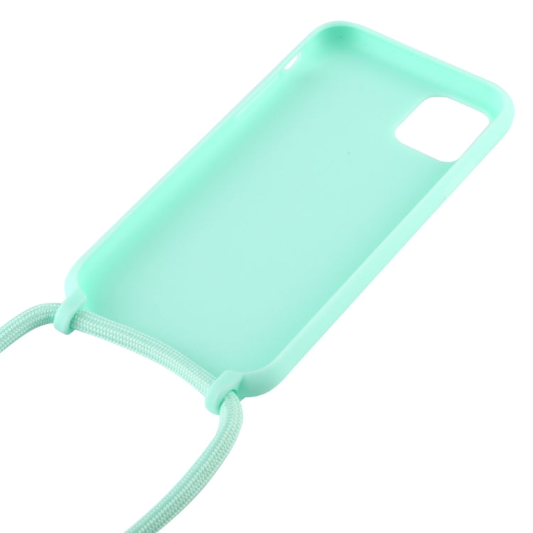 For iPhone 11 Candy Color TPU Protective Case with Lanyard(Black) - free shipping - PMC TechLife - Order now!