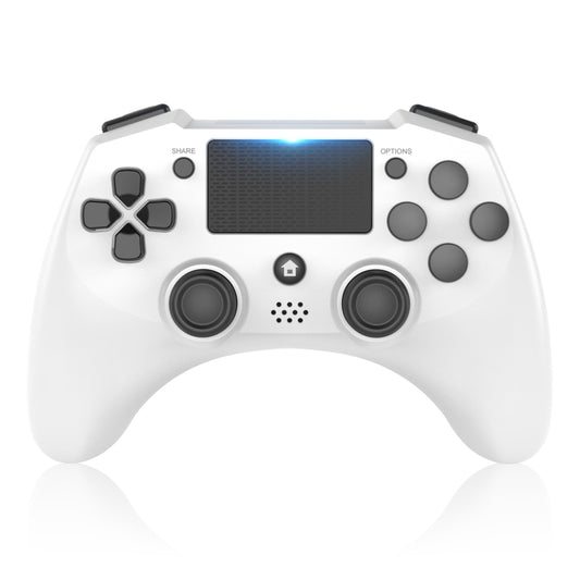 398 Bluetooth 5.0 Wireless Game Controller for PS4 / PC / Android(White) - Gamepads by PMC Jewellery | Online Shopping South Africa | PMC Jewellery