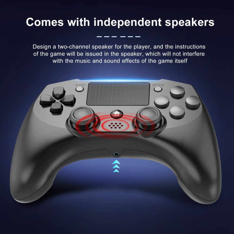 398 Bluetooth 5.0 Wireless Game Controller for PS4 / PC / Android(Black) - Gamepads by PMC Jewellery | Online Shopping South Africa | PMC Jewellery