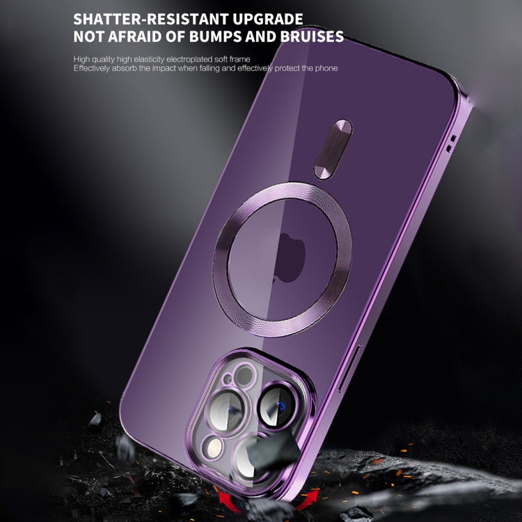 For iPhone 11 CD Texture Plating TPU MagSafe Phone Case with Lens Film(Black) - free shipping - PMC TechLife - Order now!