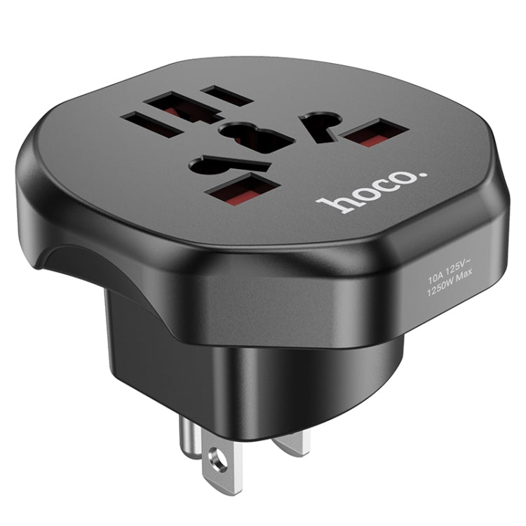 hoco AC6 Travel Power Universal Adapter Plug(US Plug) - Plug Adaptor by hoco | Online Shopping South Africa | PMC Jewellery