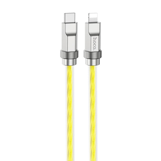 hoco U113 PD 20W USB-C/Type-C to 8 Pin Silicone Data Cable, Length: 1m(Gold) - 2 in 1 Cable by hoco | Online Shopping South Africa | PMC Jewellery