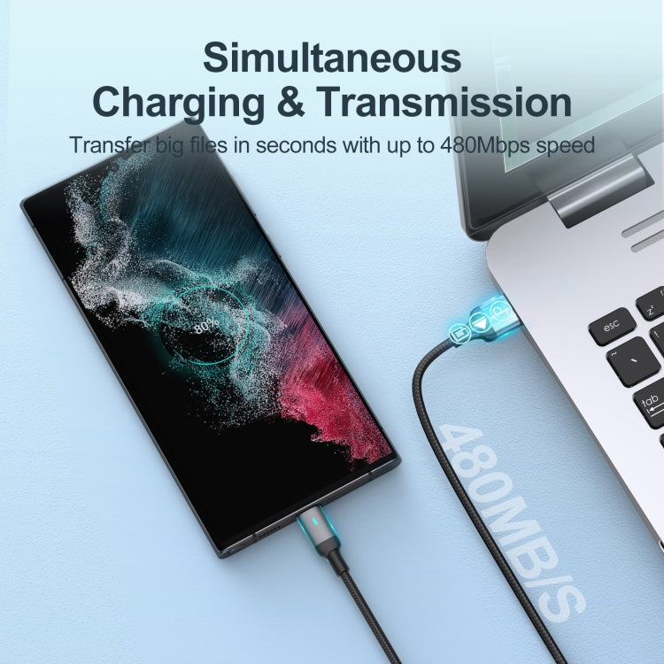 JOYROOM S-UC027A10 Extraordinary Series 3A USB-A to USB-C / Type-C Fast Charging Data Cable, Cable Length:1.2m(Black) - USB-C & Type-C Cable by JOYROOM | Online Shopping South Africa | PMC Jewellery | Buy Now Pay Later Mobicred