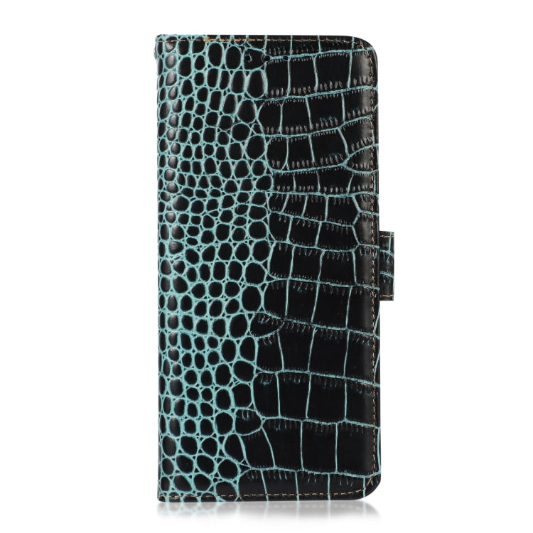 For Xiaomi 13 Lite / Civi 2 Crocodile Top Layer Cowhide Leather Phone Case(Green) - 13 Lite Cases by PMC Jewellery | Online Shopping South Africa | PMC Jewellery