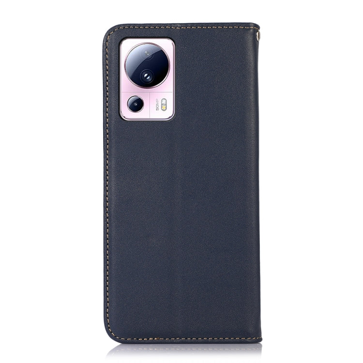 For Xiaomi 13 Lite / Civi 2 KHAZNEH Nappa Top Layer Cowhide Leather Phone Case(Blue) - 13 Lite Cases by PMC Jewellery | Online Shopping South Africa | PMC Jewellery