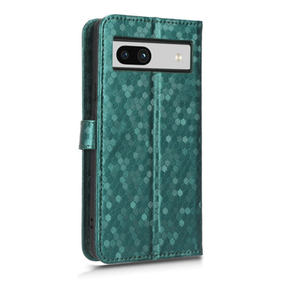 For Google Pixel 7a Honeycomb Dot Texture Leather Phone Case(Green) - Google Cases by PMC Jewellery | Online Shopping South Africa | PMC Jewellery