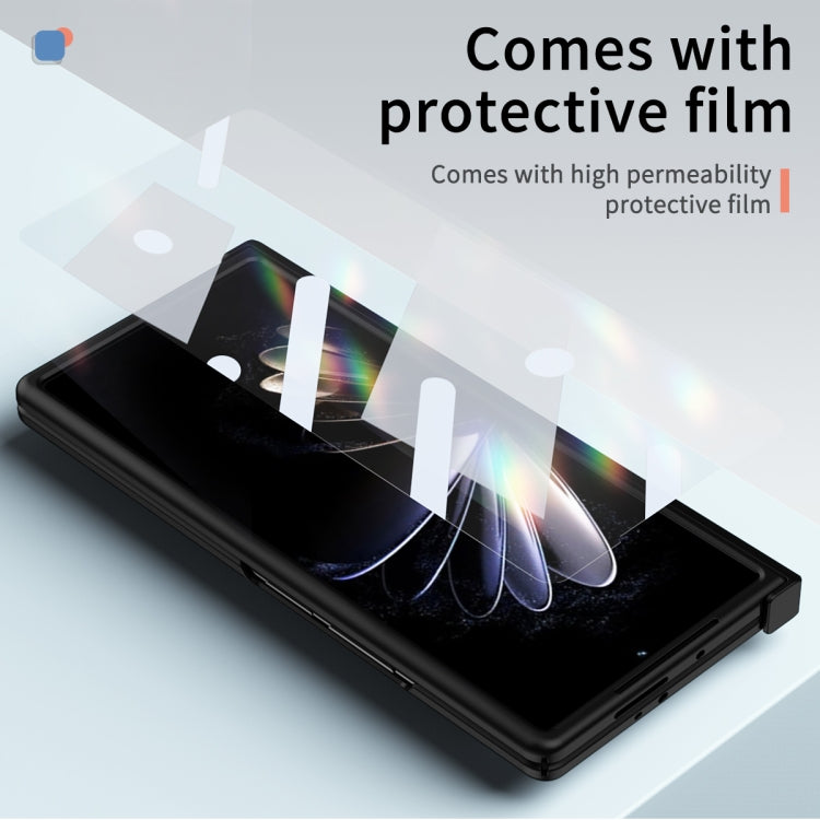 For Xiaomi Mix Fold 2 Hinge All-inclusive Magnetic Phone Case with Stand(Black) - Xiaomi Cases by PMC TechLife | Online Shopping South Africa | PMC TechLife
