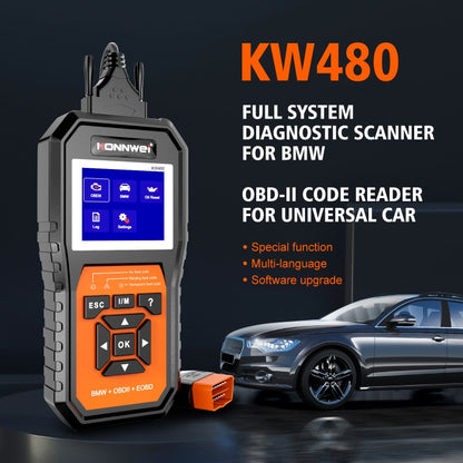 For BMW KONNWE KW480 2.8 inch Color Screen OBD2 Car Fault Detector - Code Readers & Scan Tools by KONNWEI | Online Shopping South Africa | PMC Jewellery | Buy Now Pay Later Mobicred