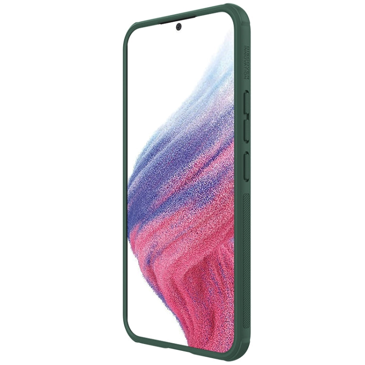 For Samsung Galaxy A54 5G NILLKIN Super Frosted Shield Pro PC + TPU Phone Case(Green) - Galaxy Phone Cases by NILLKIN | Online Shopping South Africa | PMC Jewellery | Buy Now Pay Later Mobicred