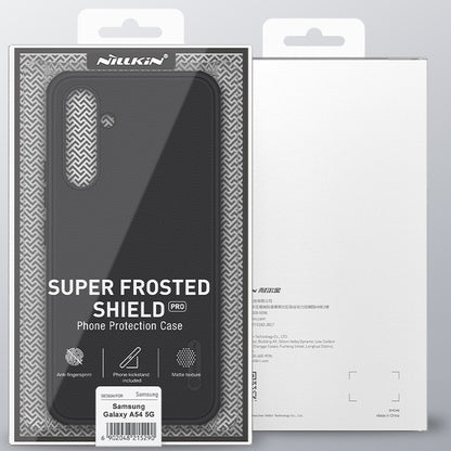 For Samsung Galaxy A54 5G NILLKIN Super Frosted Shield Pro PC + TPU Phone Case(Green) - Galaxy Phone Cases by NILLKIN | Online Shopping South Africa | PMC Jewellery | Buy Now Pay Later Mobicred