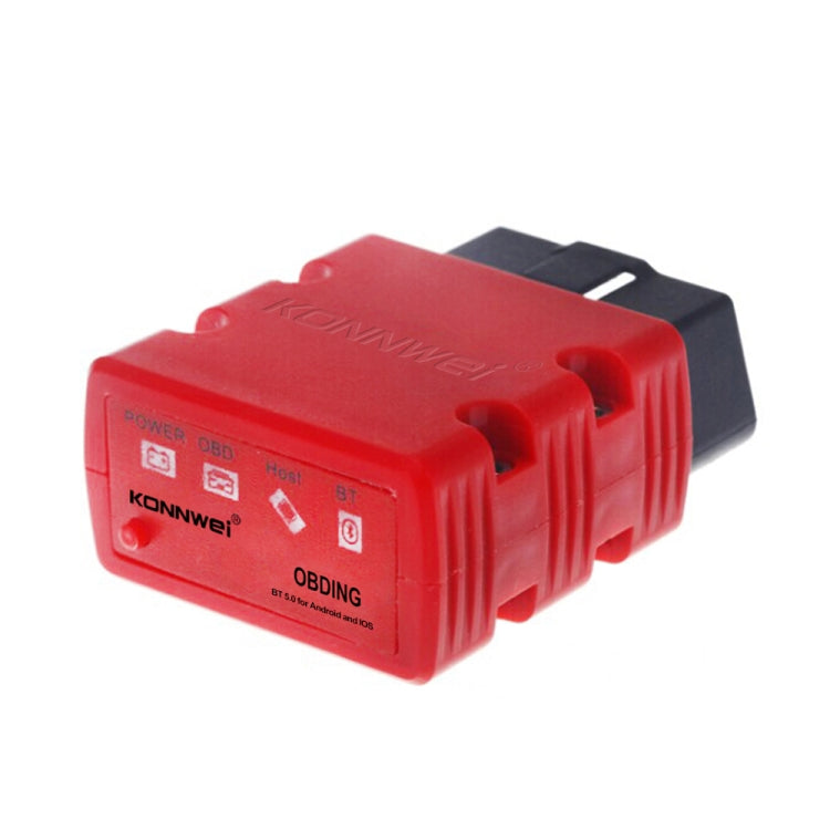 KONNWEI KW902 Bluetooth 5.0 OBD2 Car Fault Diagnostic Scan Tools Support IOS / Android(Red) - Code Readers & Scan Tools by KONNWEI | Online Shopping South Africa | PMC Jewellery | Buy Now Pay Later Mobicred