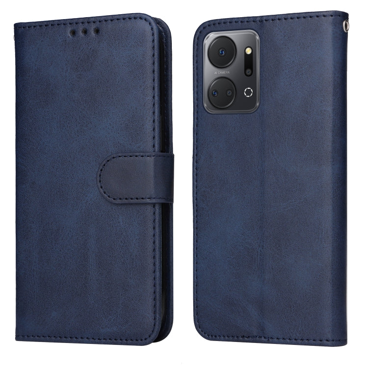 For Honor X7a Classic Calf Texture Flip Leather Phone Case(Blue) - free shipping - PMC TechLife - Order now!