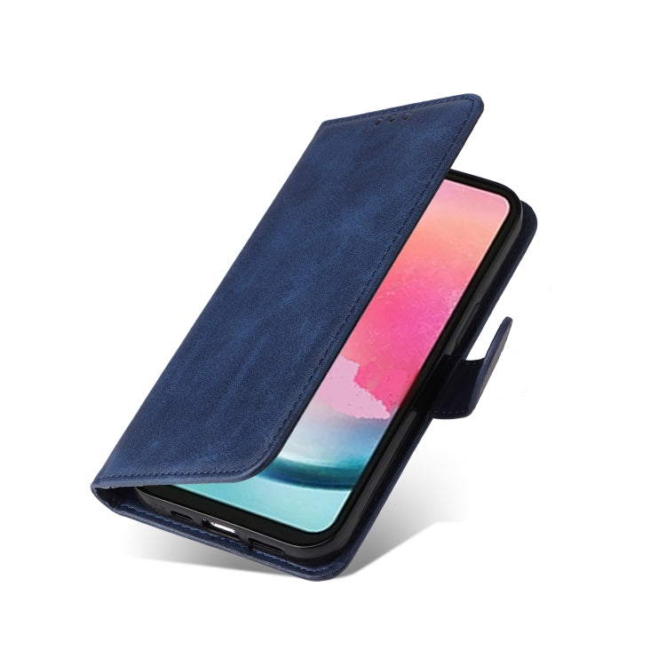 For Samsung Galaxy A24 4G Classic Calf Texture Flip Leather Phone Case(Blue) - free shipping - PMC TechLife - Order now!