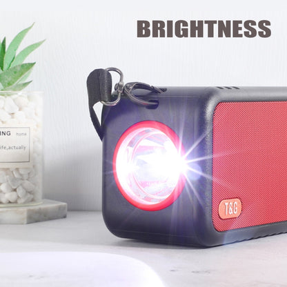 T&G TG637 Outdoor Portable Solar Power Wireless Bluetooth Speaker with FM / Flashlight / TF Card Slot(Black) - Desktop Speaker by T&G | Online Shopping South Africa | PMC Jewellery | Buy Now Pay Later Mobicred