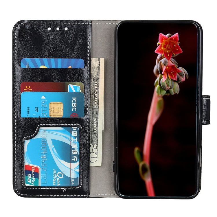 For Xiaomi Redmi Note 12 4G Global Retro Crazy Horse Texture Horizontal Flip Leather Phone Case(Black) - free shipping - PMC TechLife - Order now!