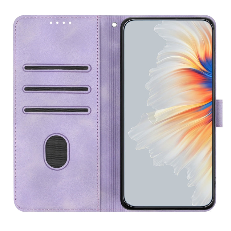 For Samsung Galaxy A14 5G Heart Pattern Skin Feel Leather Phone Case(Purple) - free shipping - PMC TechLife - Order now!
