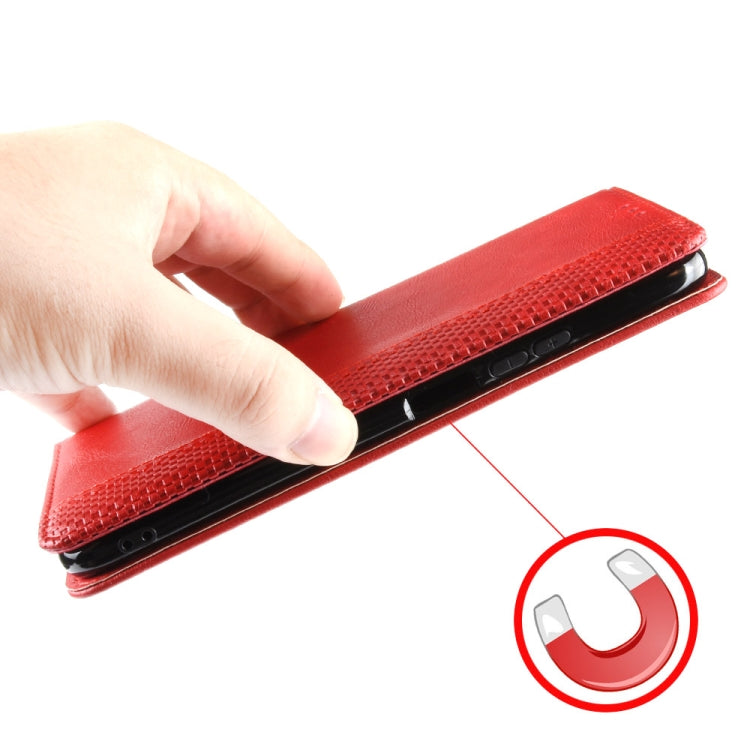 For TCL 403 Magnetic Buckle Retro Texture Leather Phone Case(Red) - free shipping - PMC TechLife - Order now!