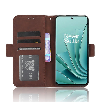 For OnePlus Ace 2V Skin Feel Calf Texture Card Slots Leather Phone Case(Brown) - OnePlus Cases by PMC Jewellery | Online Shopping South Africa | PMC Jewellery