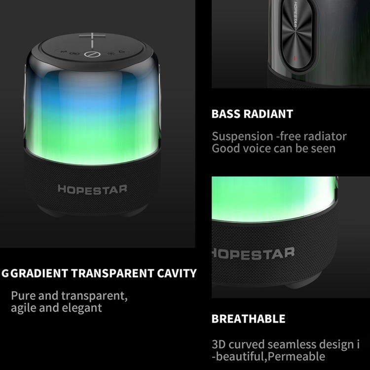 HOPESTAR SC-01 Waterproof LED Light Wireless Bluetooth Speaker(Blue) - free shipping - PMC TechLife - Order now!