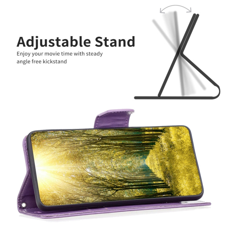 For Xiaomi Redmi Note 12 4G Global Two Butterflies Embossing Leather Phone Case(Purple) - free shipping - PMC TechLife - Order now!