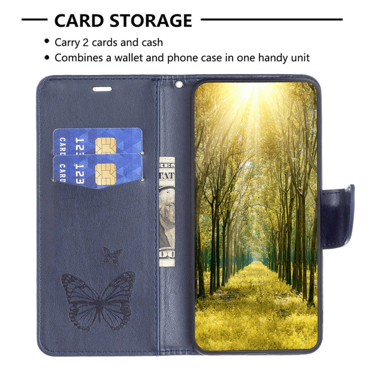 For Samsung Galaxy M14 5G Two Butterflies Embossing Leather Phone Case(Blue) - free shipping - PMC TechLife - Order now!