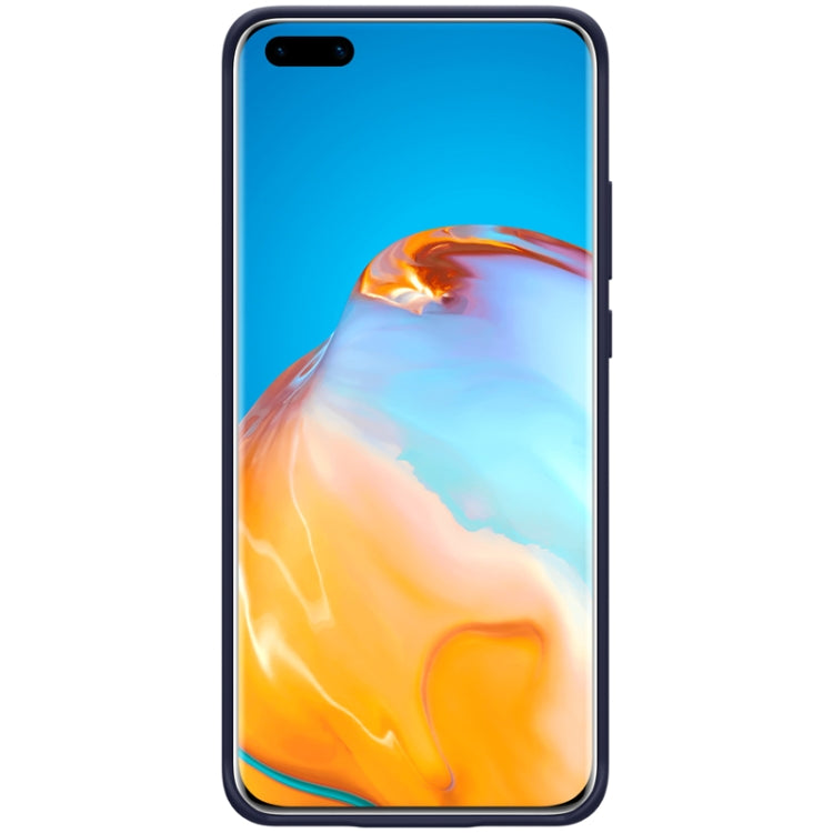 For Huawei P40 Pro NILLKIN Feeling Series Shockproof Liquid Silicone Protective Case(Blue) - Huawei Cases by NILLKIN | Online Shopping South Africa | PMC Jewellery